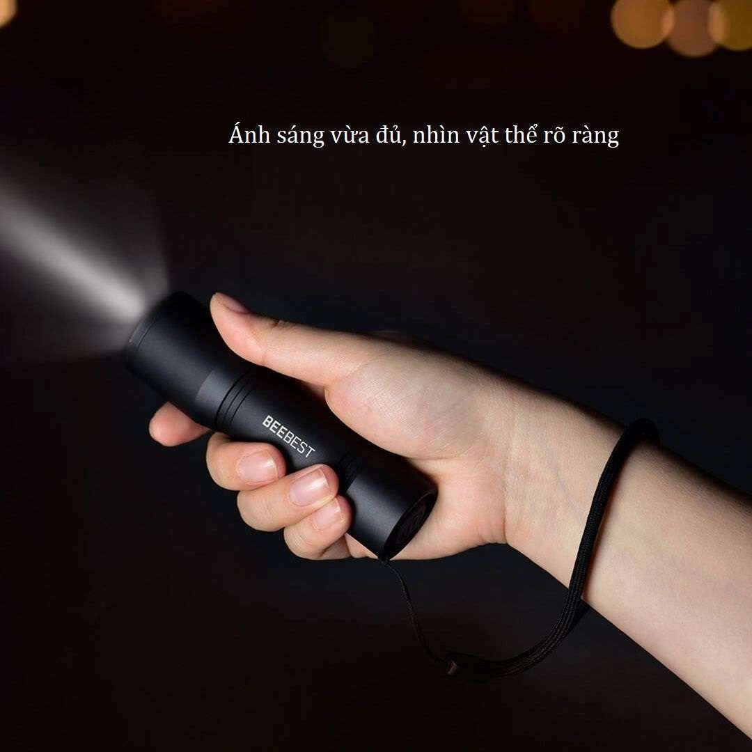 Đèn pin cầm tay BeeBest F1 độ sáng 250 lumen, chiếu xa 130 mét